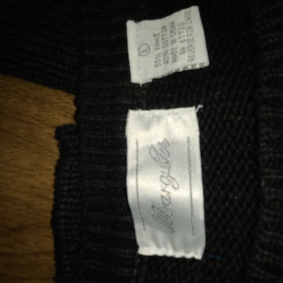 Vintage Margules black sweater with sequines Sz L - Picture 7 of 9